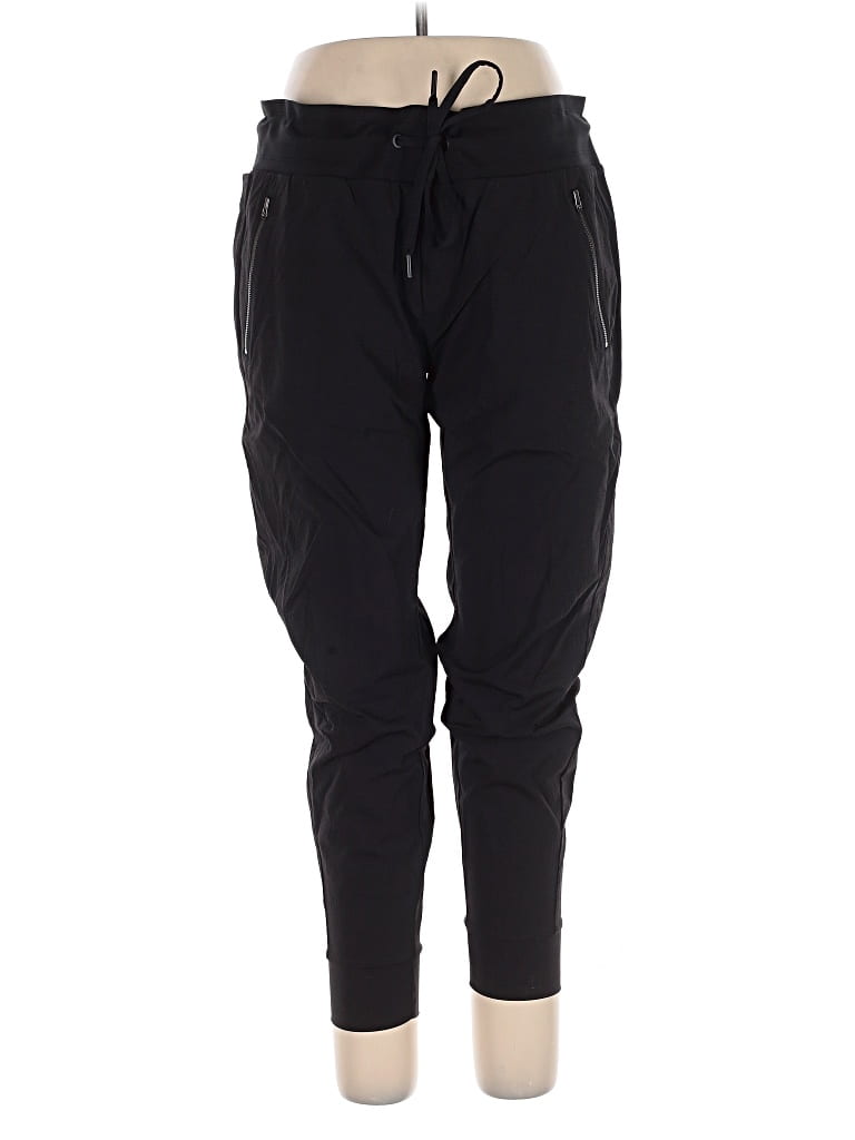 Pre-owned Athleta Track Pants In Black