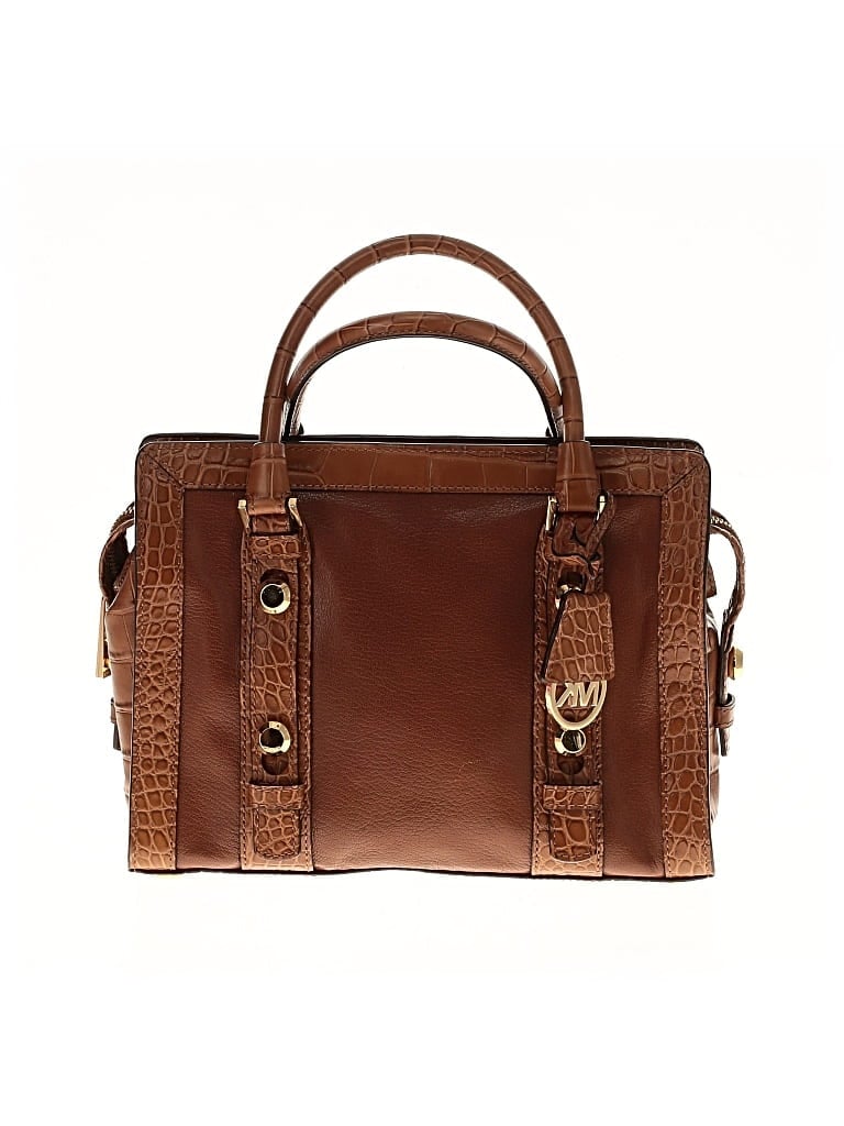 Pre-owned Michael Michael Kors Leather Satchel In Brown