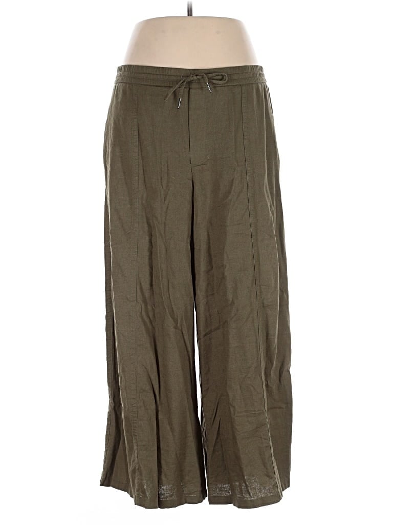 Pre-owned Simply Vera Vera Wang Linen Pants In Green