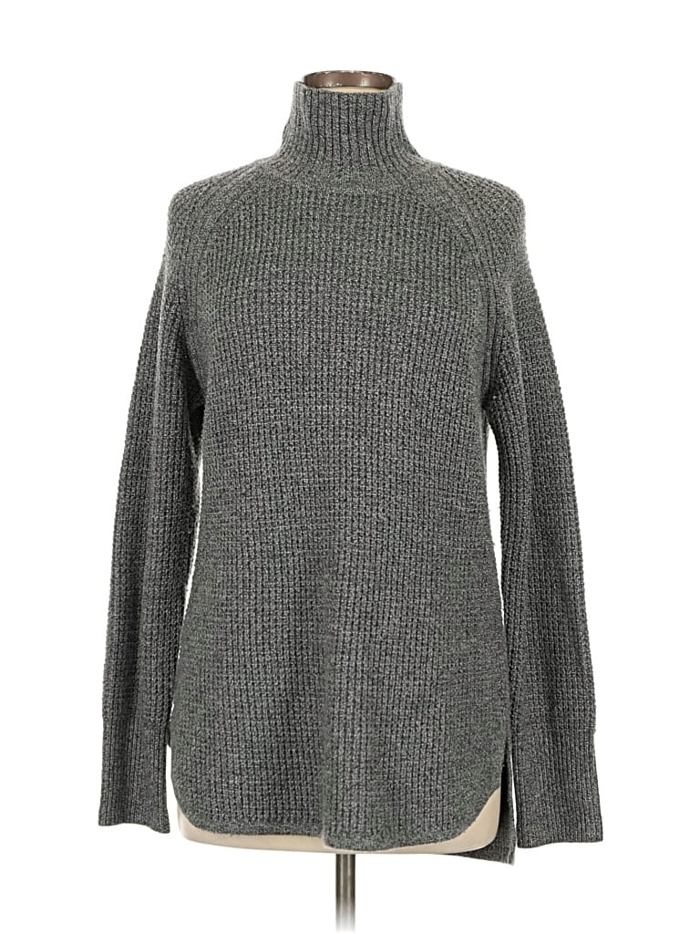 Pre-owned Banana Republic Turtleneck Sweater In Gray