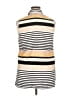 DressBarn 100% Polyester Stripes Ivory Sleeveless Blouse Size 1X - photo 2