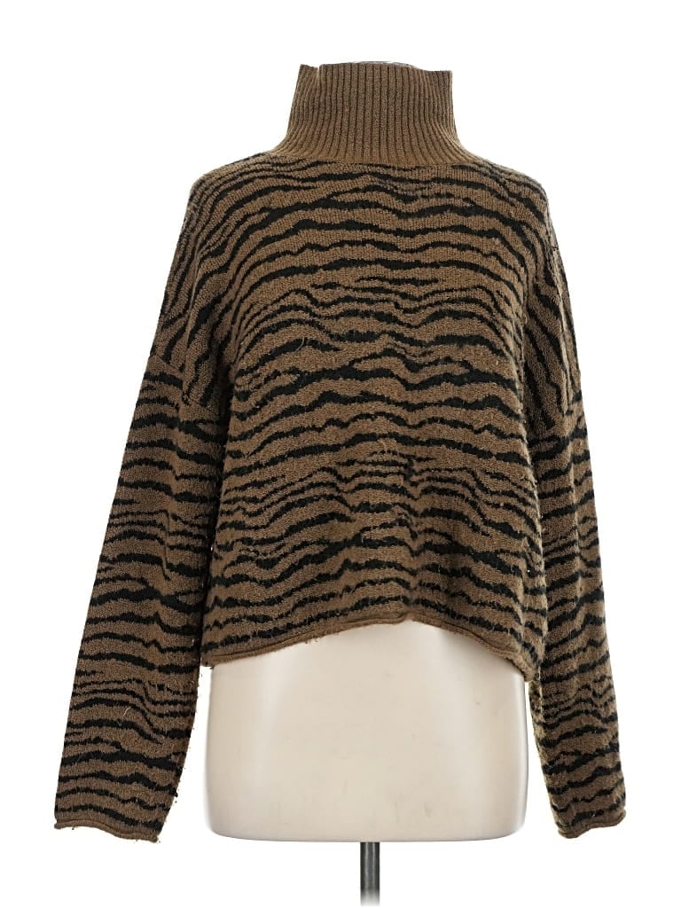 Pre-owned Lou & Grey Turtleneck Sweater In Brown