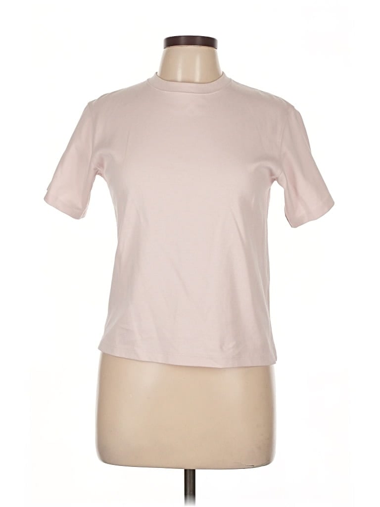 Pre-owned Uniqlo Short Sleeve Turtleneck In Brown