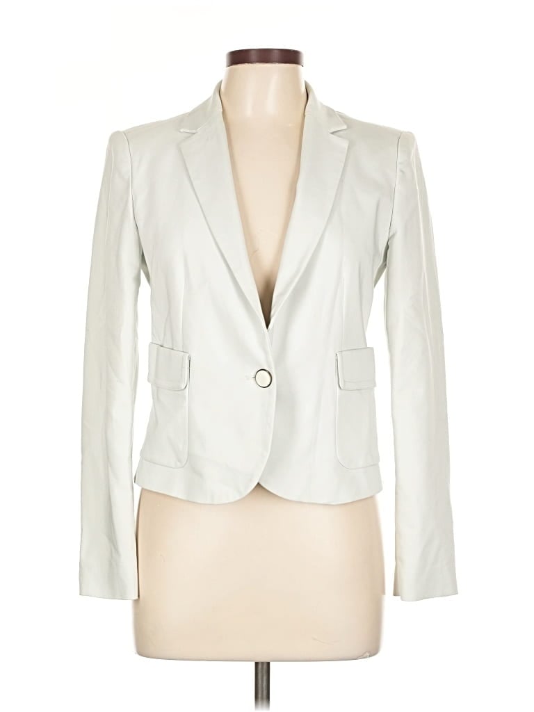 Pre-owned Zara Basic Blazer Jacket In White