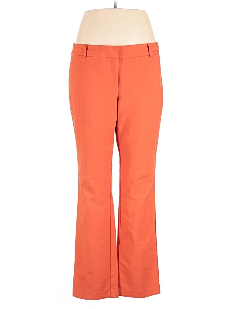 Pre-owned New York And Company Dress Pants In Orange