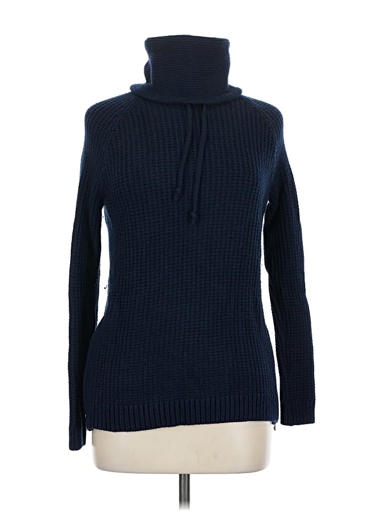 Pre-owned Athleta Turtleneck Sweater In Blue