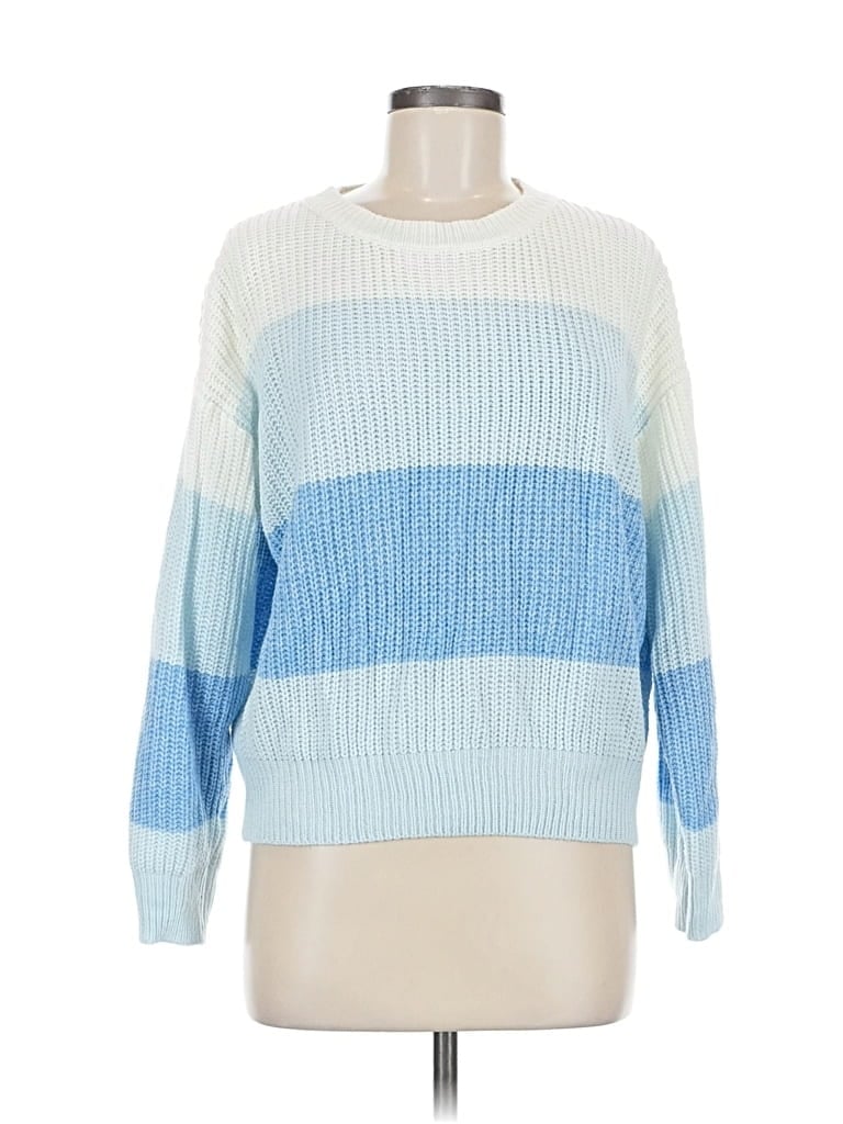 Pre-owned Assorted Brands Pullover Sweater In Blue