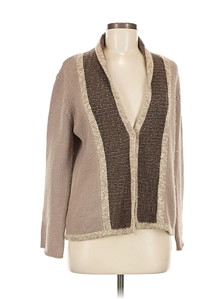 Pre-owned Jjill Cardigan Sweater In Brown