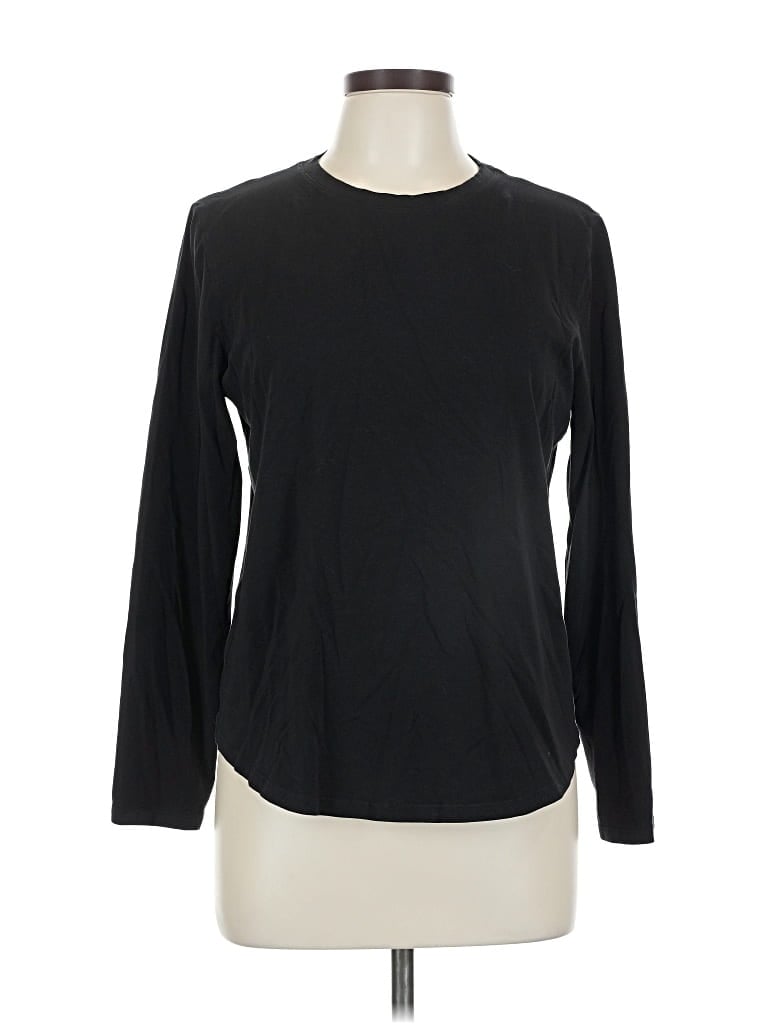 Pre-owned Lululemon Athletica Long Sleeve T-shirt In Black