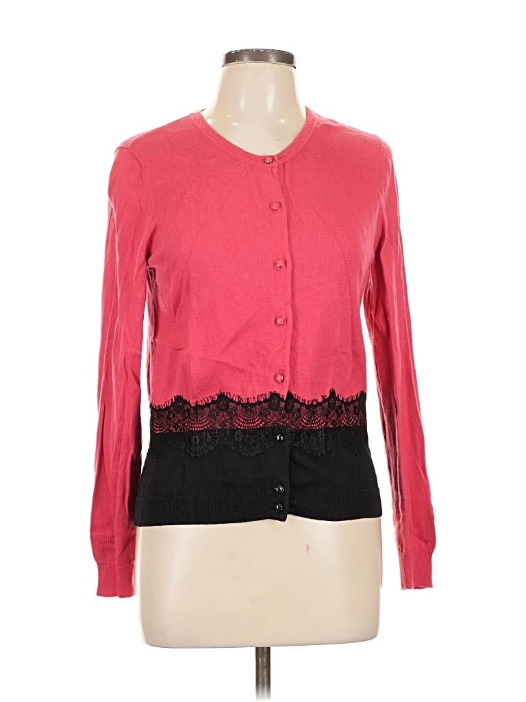 Pre-owned New York And Company Cardigan Sweater In Pink