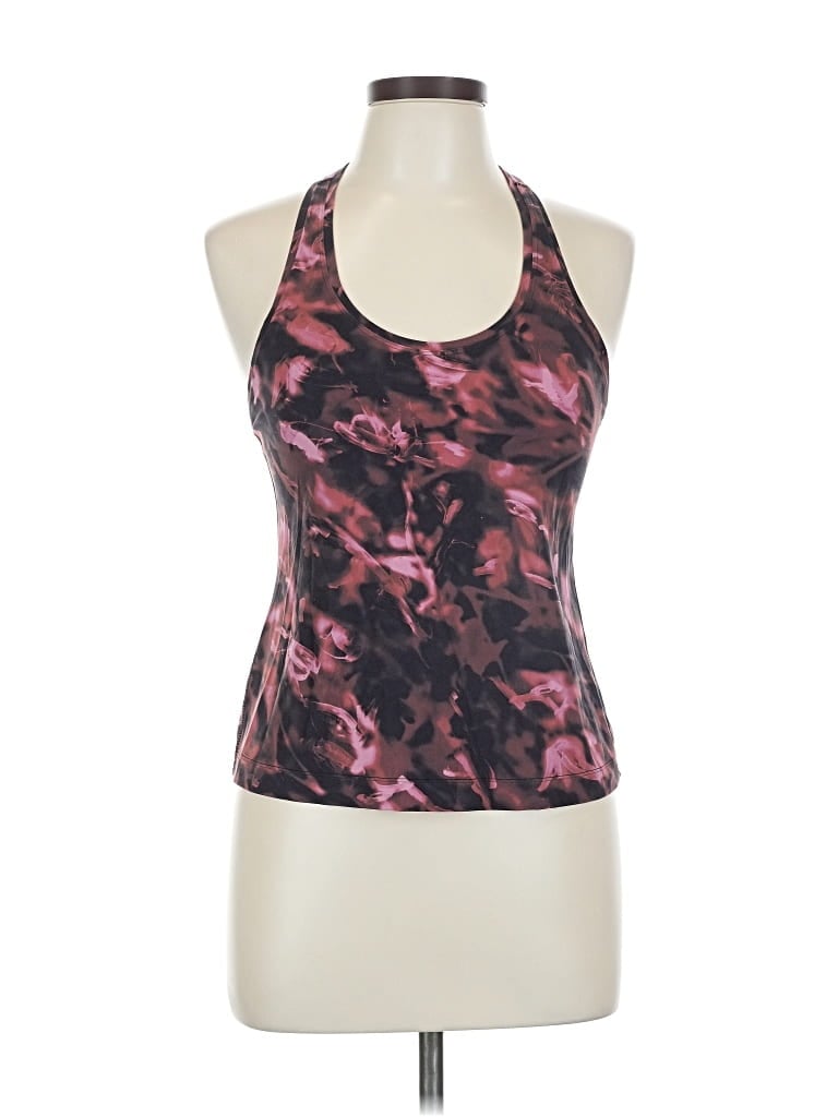 Pre-owned Lululemon Athletica Tank Top Pink Halter Neckline Tops