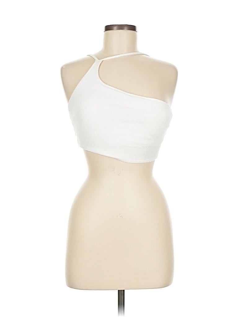 Pre-owned Gilly Hicks Tank Top White Strapless Neckline Tops