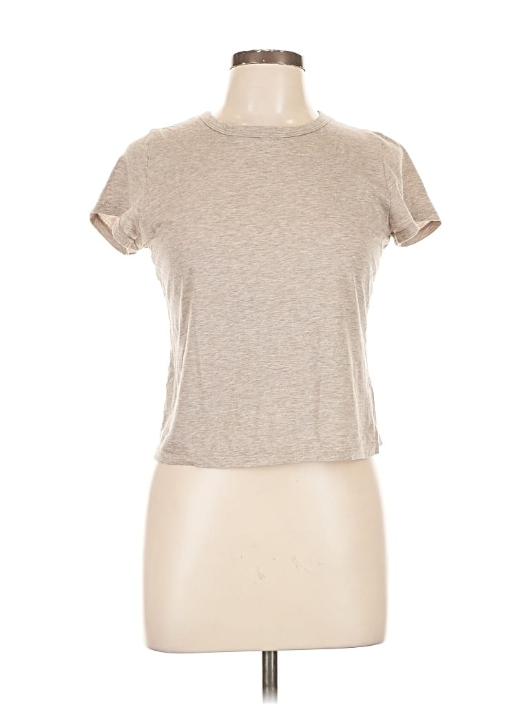 Pre-owned Reformation Short Sleeve T-shirt In Brown