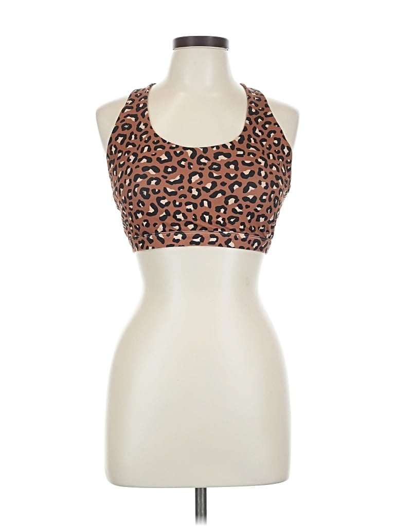 Pre-owned Fabletics Tank Top Brown Halter Neckline Tops