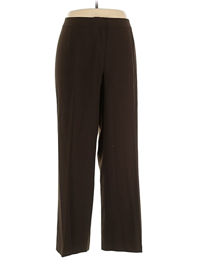Pre-owned Lafayette 148 Wool Pants In Brown