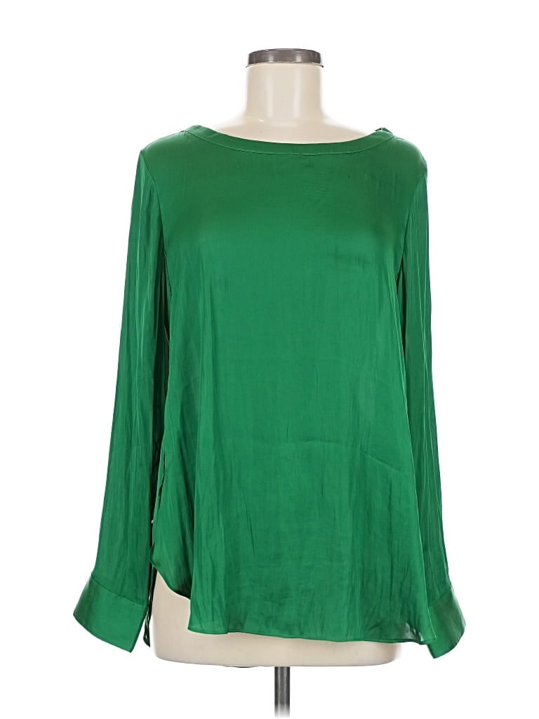 Pre-owned Banana Republic 3/4 Sleeve Blouse In Green