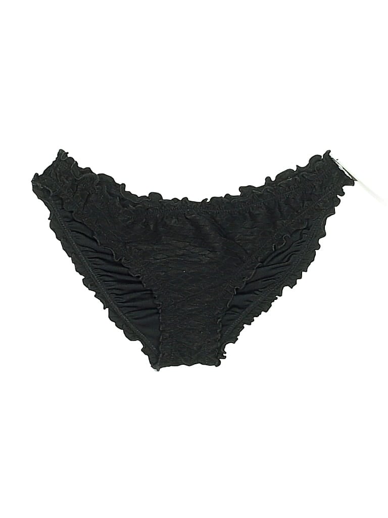 Pre-owned Victoria's Secret Swimsuit Bottoms In Black