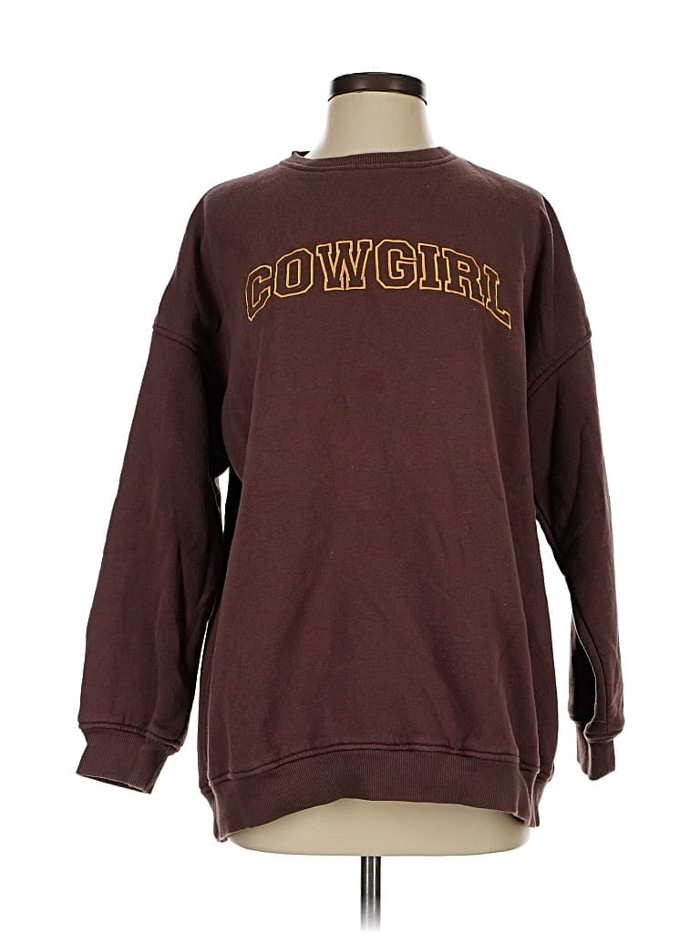 Pre-owned Motel Sweatshirt In Burgundy