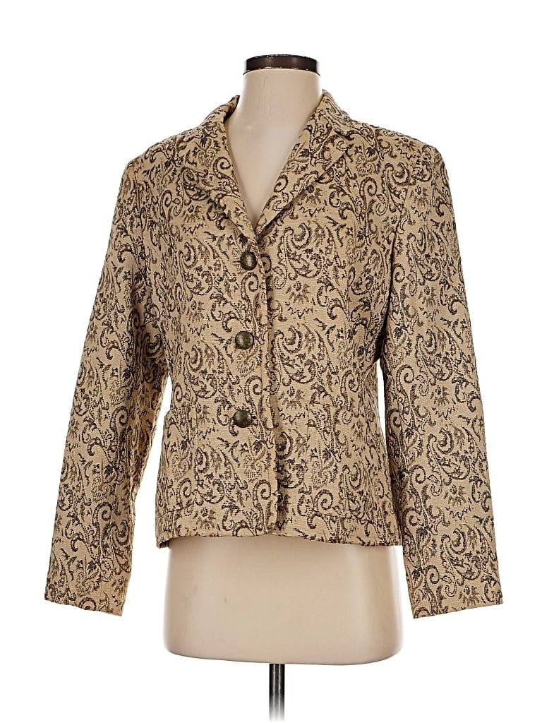 Pre-owned Kasper Blazer Jacket In Brown