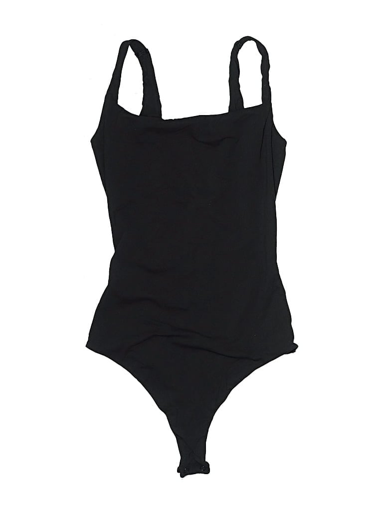 Pre-owned Quince Bodysuit In Black