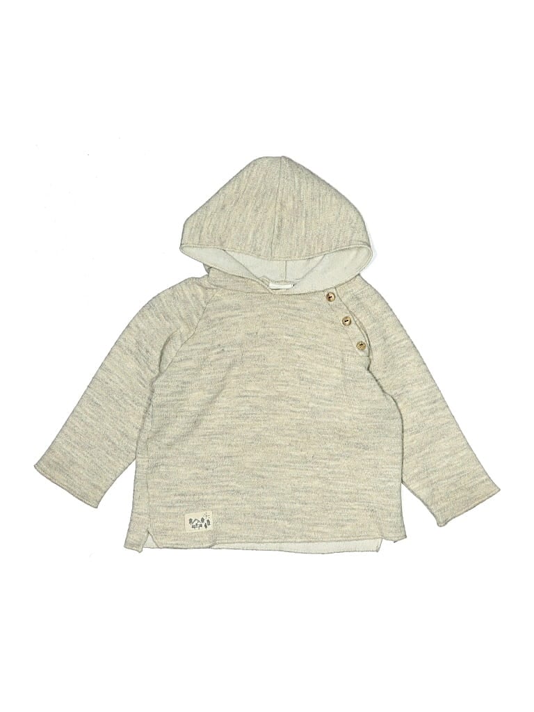 Pre-owned Zara Kids' Pullover Hoodie In White