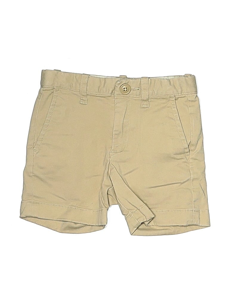Pre-owned Crewcuts Kids' Khaki Shorts In Brown