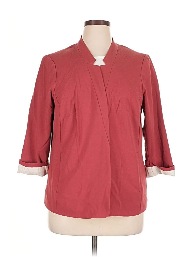 Pre-owned Kensie Blazer Jacket In Red