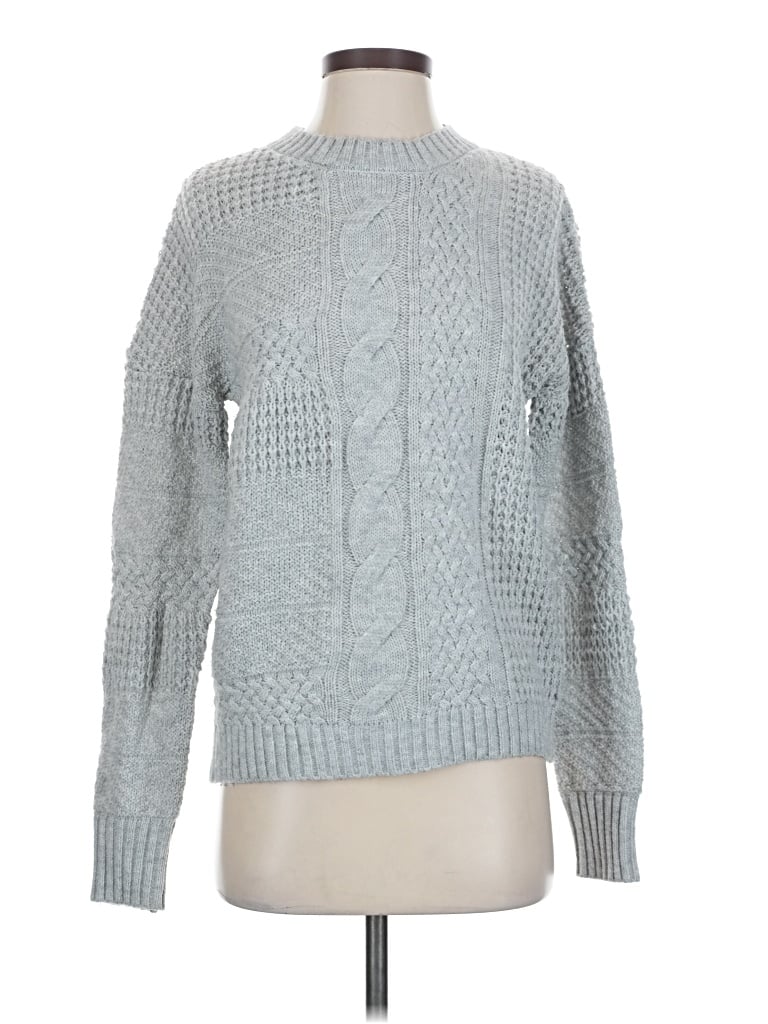 Pre-owned Time And Tru Pullover Sweater In Gray