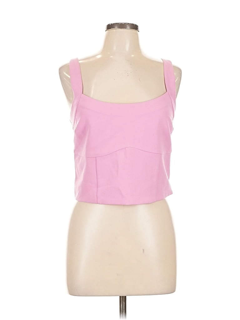 Pre-owned Abercrombie & Fitch Sleeveless Top Pink Strapless Neckline Tops