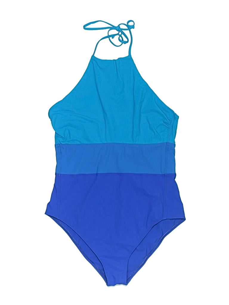 Pre-owned Diane Von Furstenberg One Piece Swimsuit In Blue