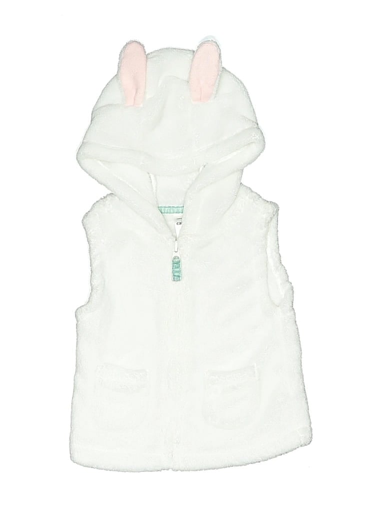 Pre-owned Carter's Babies' Sweater Vest In White