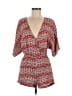 Sofia by Vix 100% Viscose Chevron-herringbone Pink Romper Size M - photo 1
