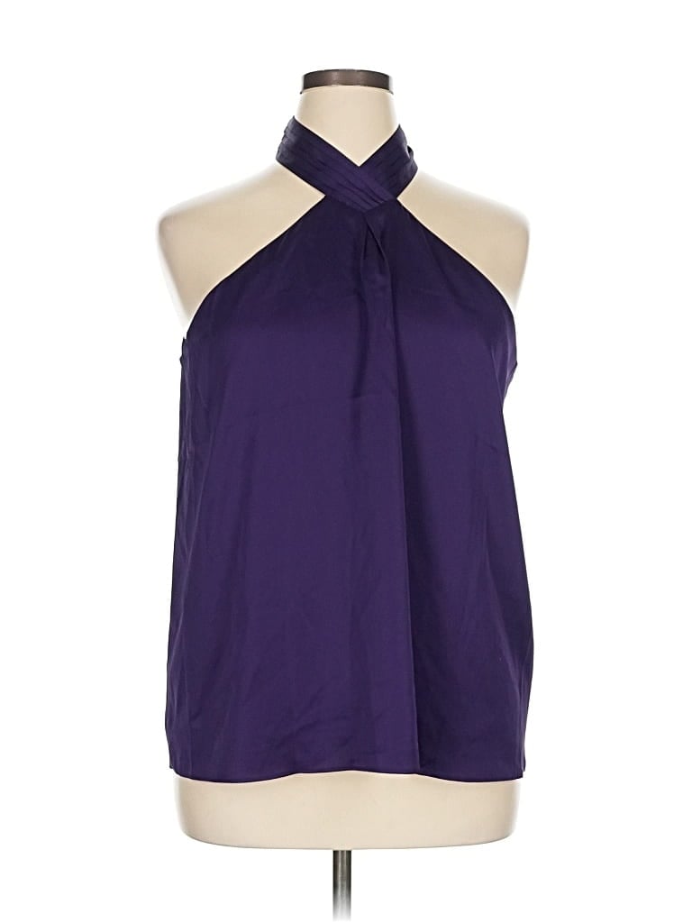 Pre-owned Express Sleeveless Blouse In Purple