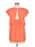 Meadow Rue 100% Polyester Orange Short Sleeve Blouse Size 10 - photo 2