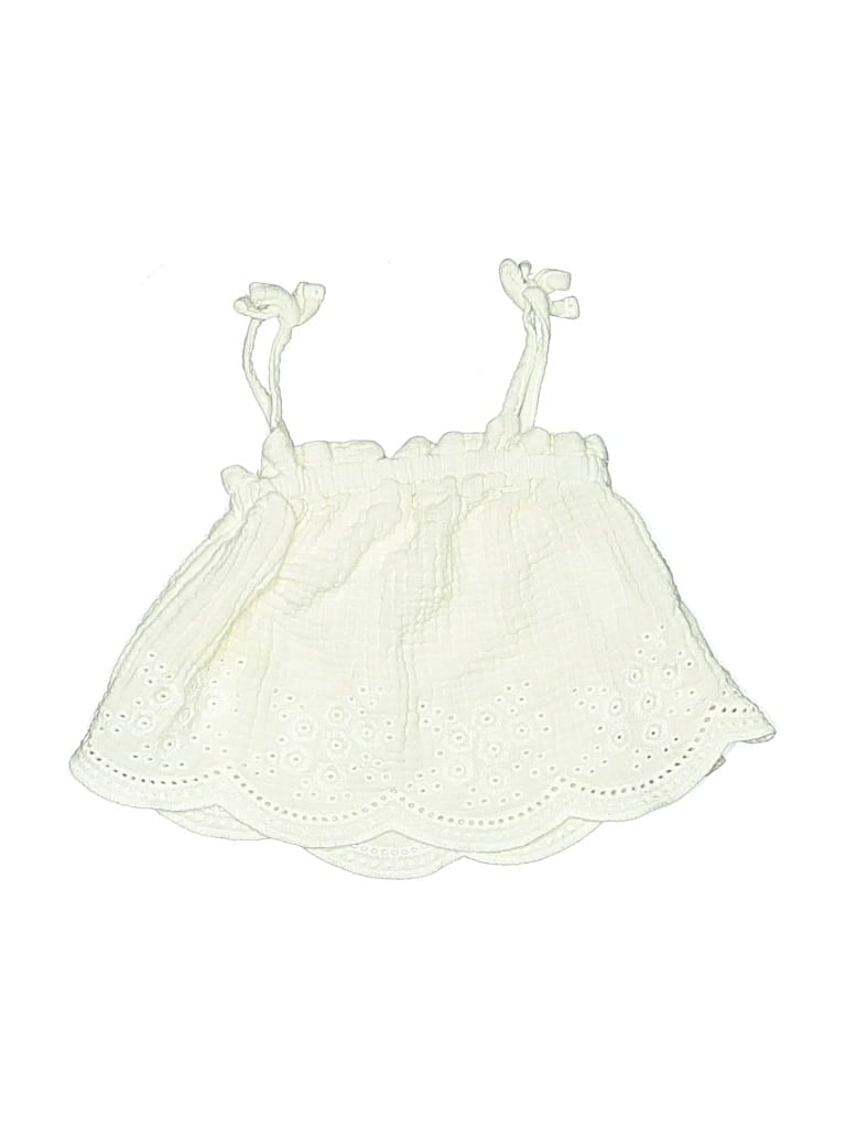 Pre-owned Modern Moments Babies' Sleeveless Top Ivory Halter Neckline Tops In White