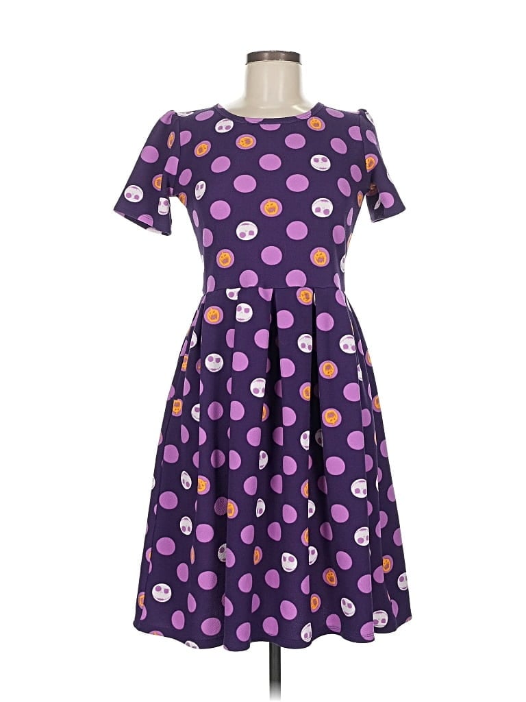 Pre-owned Lularoe Casual Dress In Purple