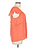 Meadow Rue 100% Polyester Orange Short Sleeve Blouse Size 10 - photo 4