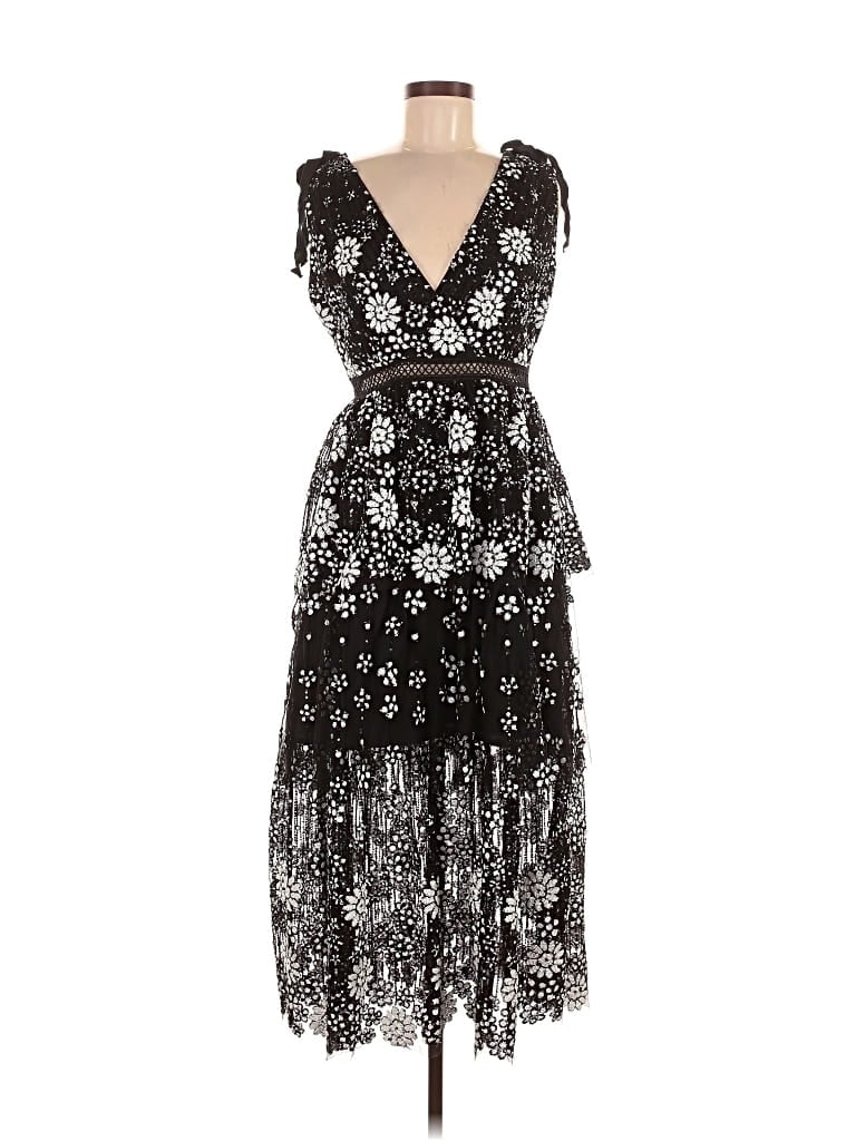 Self-portrait Cocktail Dress In Black