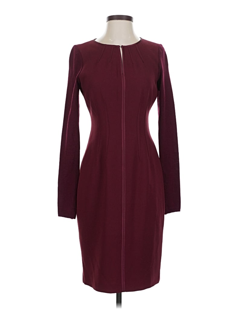 Pre-owned Elie Tahari Cocktail Dress In Burgundy