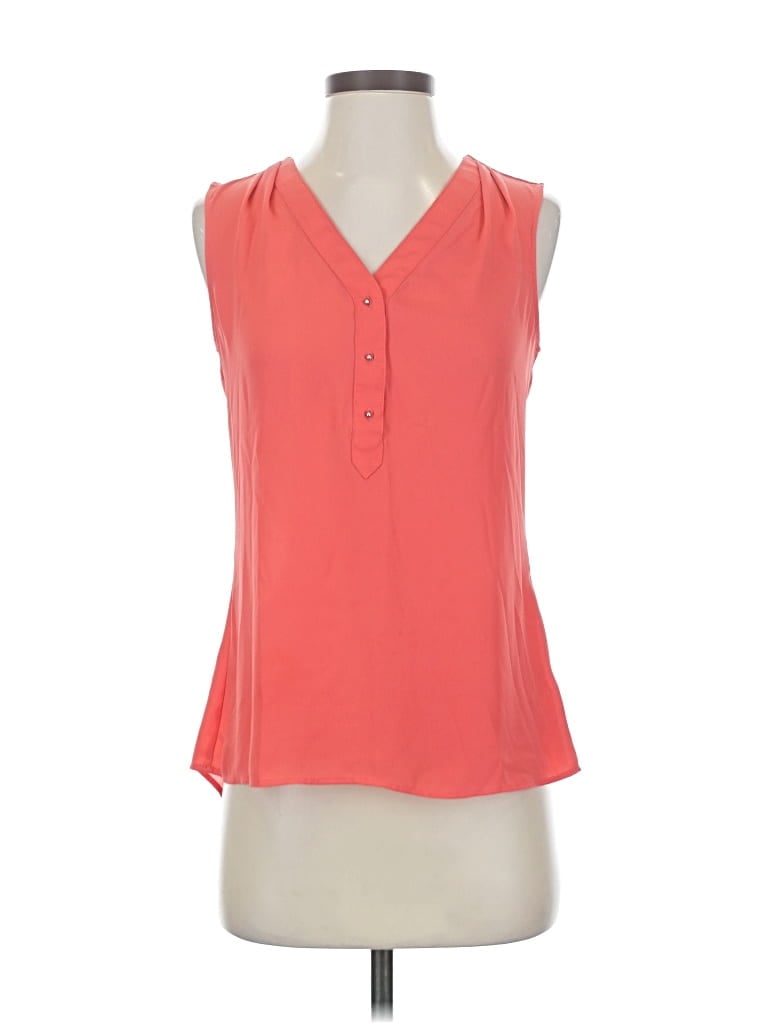 Pre-owned Express Sleeveless Blouse In Orange