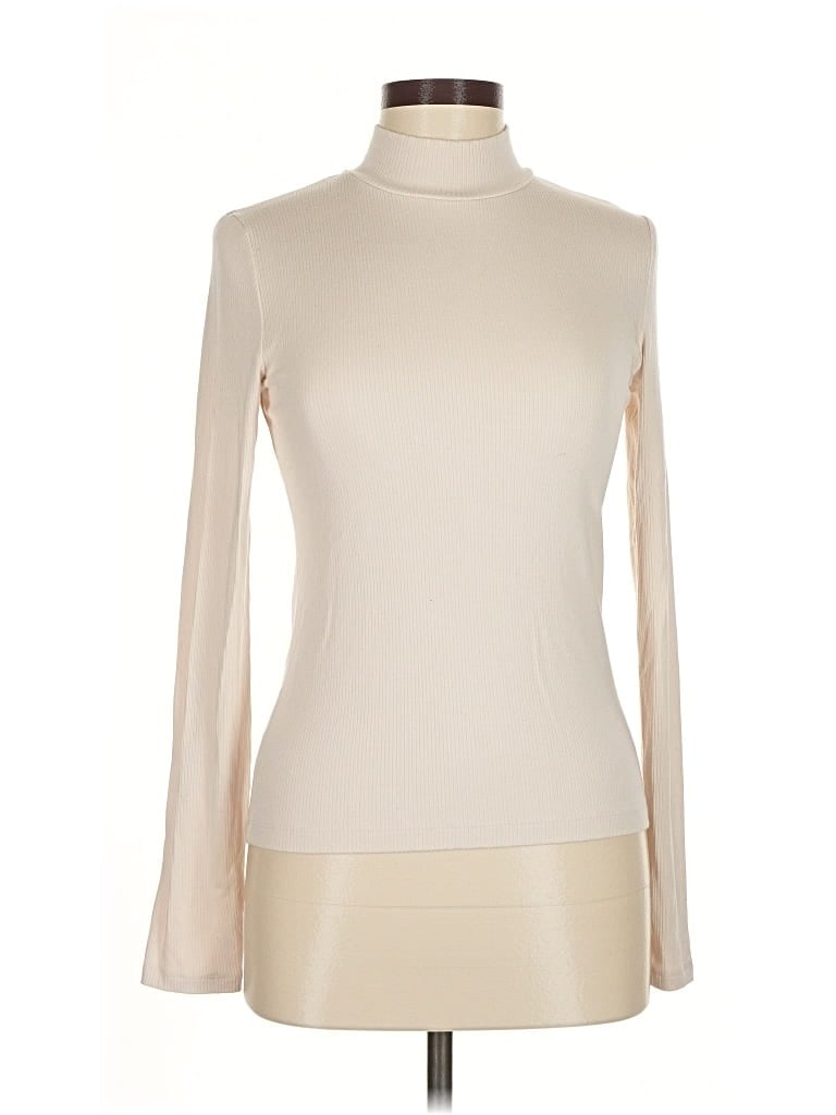 Pre-owned Vince Turtleneck Sweater In White