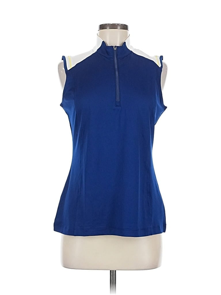 Ep Pro Tank Top Blue Halter Neckline Tops