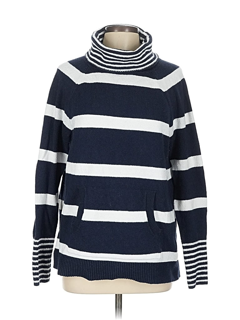 Pre-owned Ann Taylor Loft Turtleneck Sweater In Blue