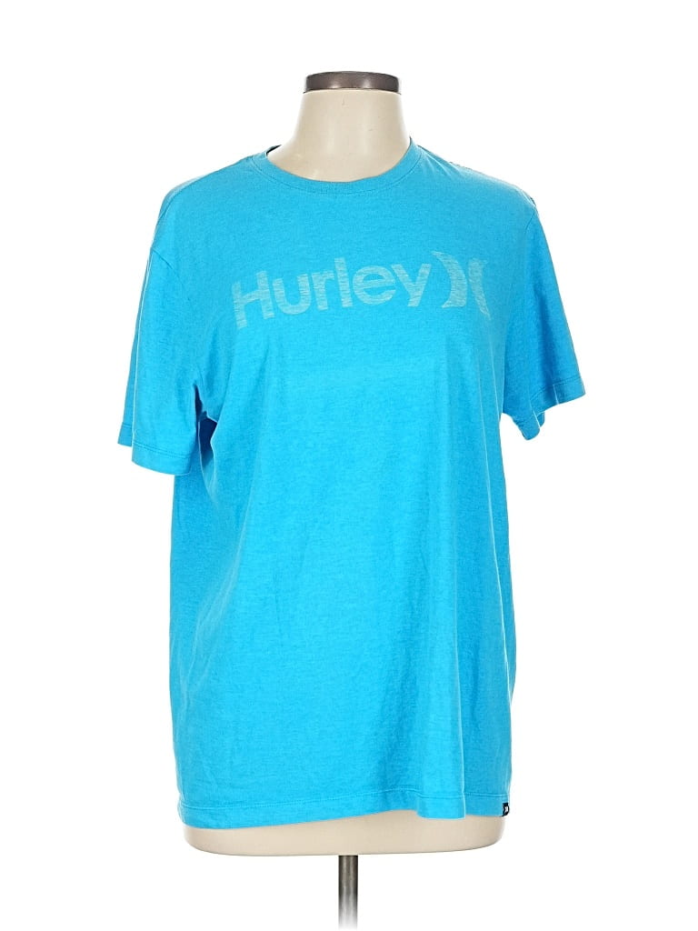 Pre-owned Hurley Active T-shirt In Blue