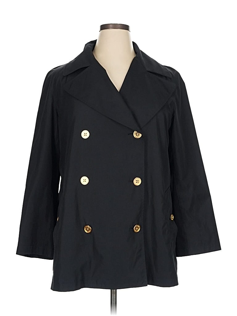 Pre-owned Polo Ralph Lauren Trenchcoat In Black
