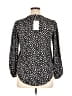Assorted Brands 100% Polyester Polka Dots Black 3/4 Sleeve Blouse Size M - photo 2