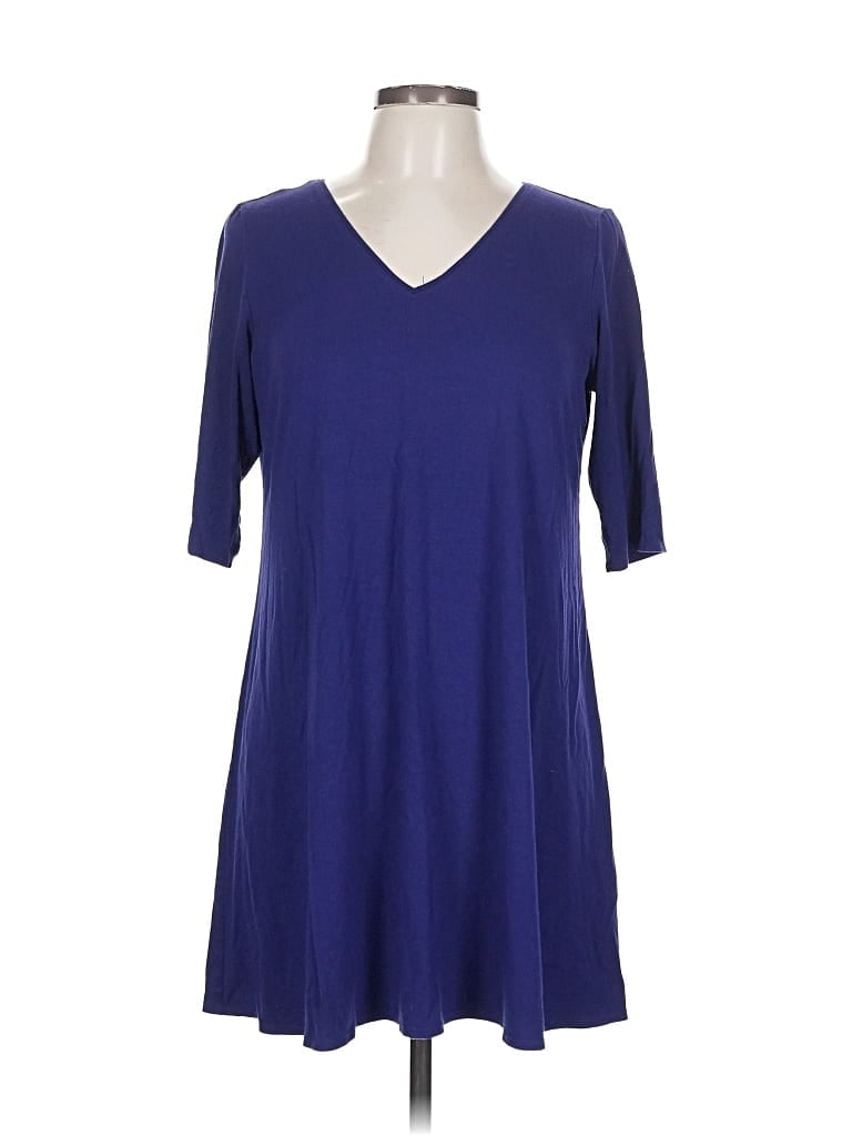 Pre-owned Eileen Fisher Casual Dress In Blue