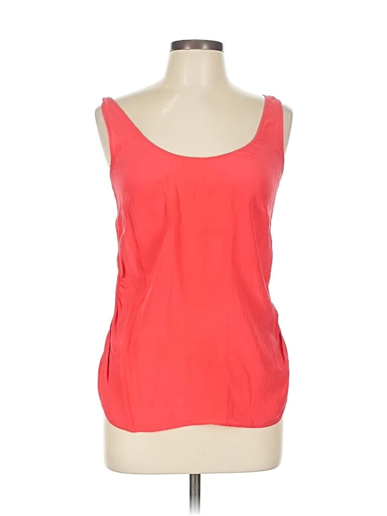 Pre-owned Silence And Noise Sleeveless Top Red Scoop Neck Tops