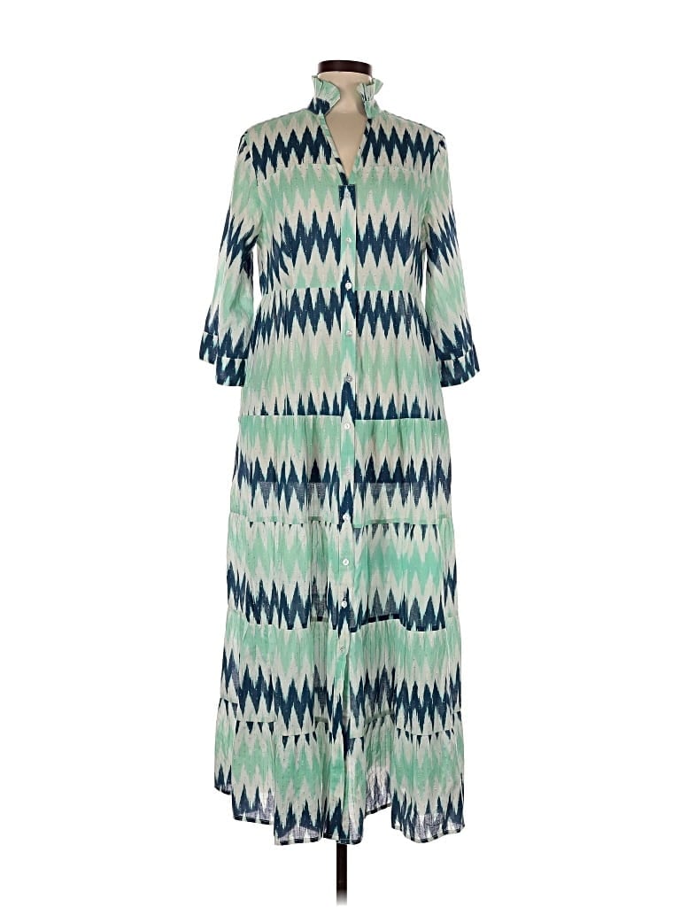 Pre-owned Assorted Brands Casual Dress In Green