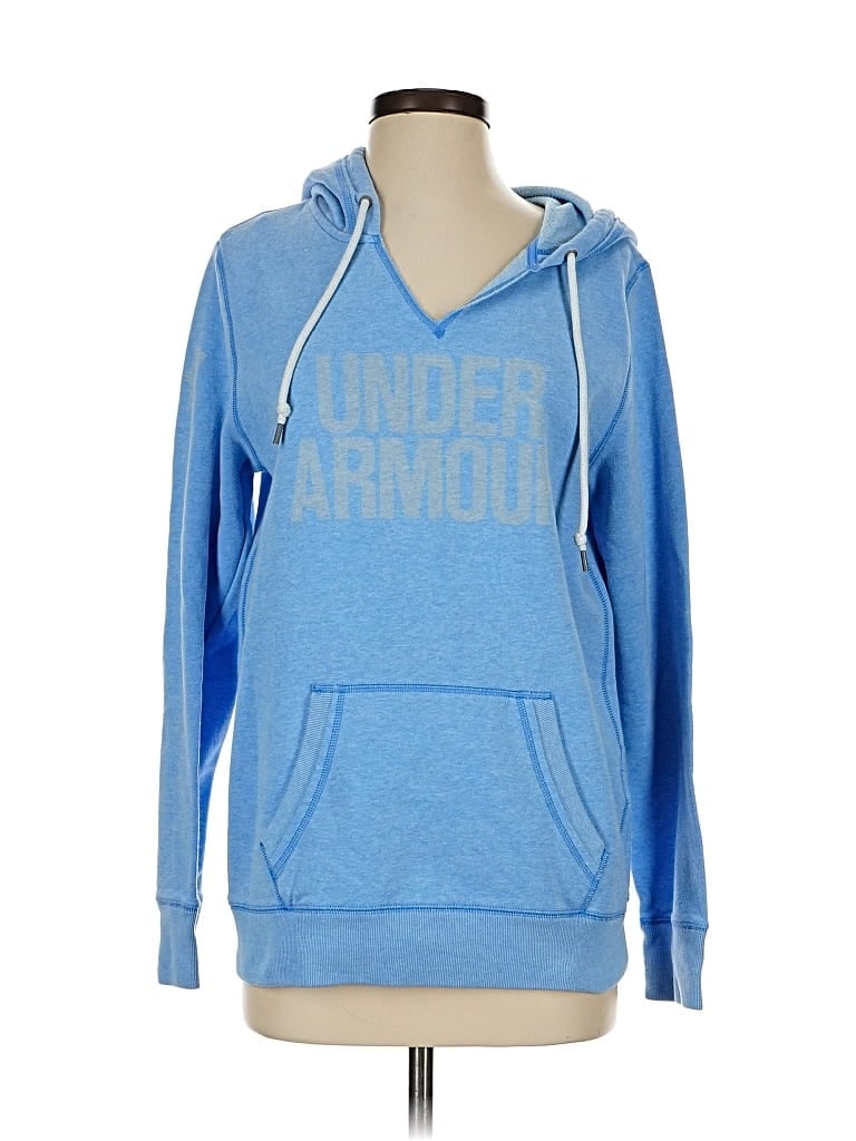 Pre-owned Under Armour Pullover Hoodie In Blue